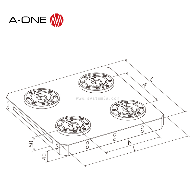 Centering Base Plate-Quatro 3A-110007/3A-110034