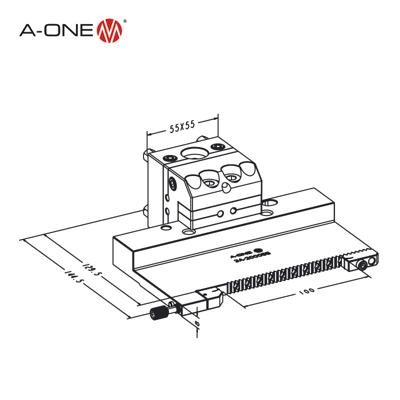 Catok datar 8mm UnoSet 3A-200056