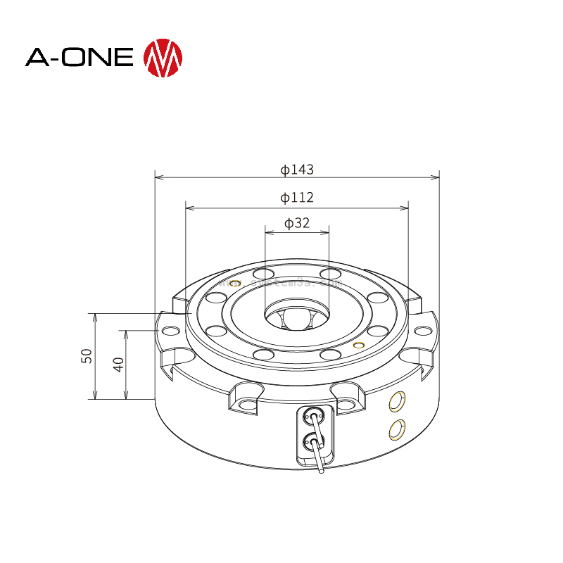 Chuck titik nol dengan sensor 3A-110114