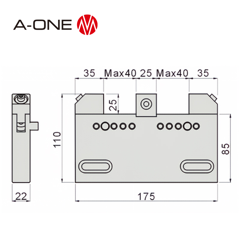 Vise presisi stainless untuk EDM 3A-200153