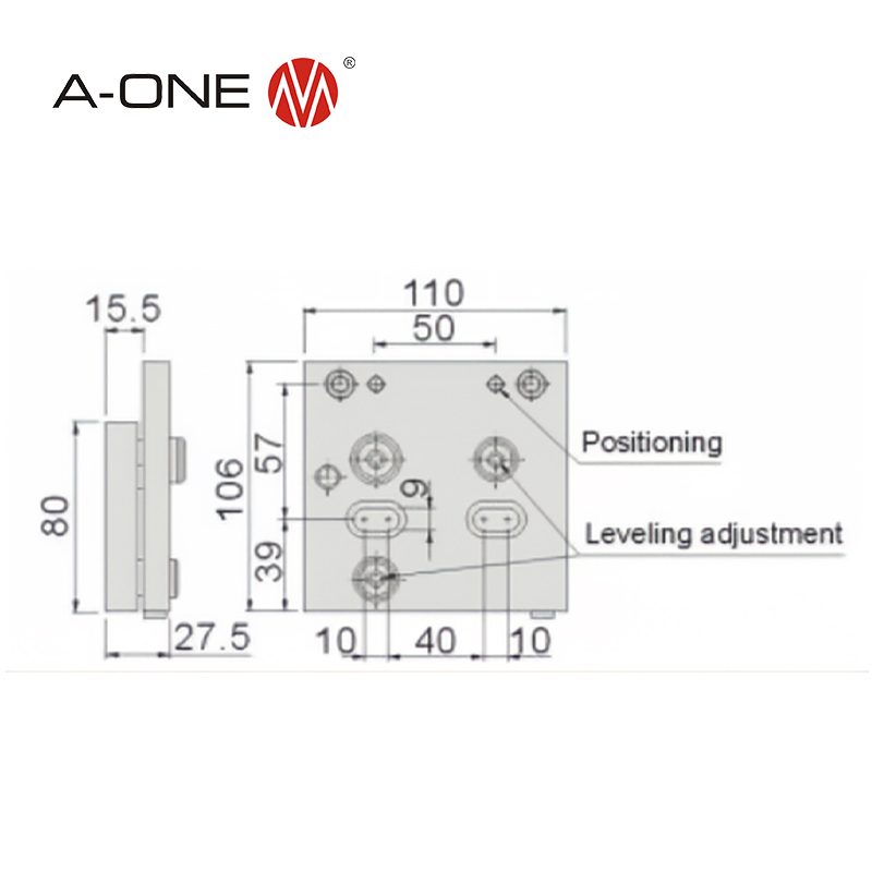 Vise presisi stainless untuk EDM 3A-200152