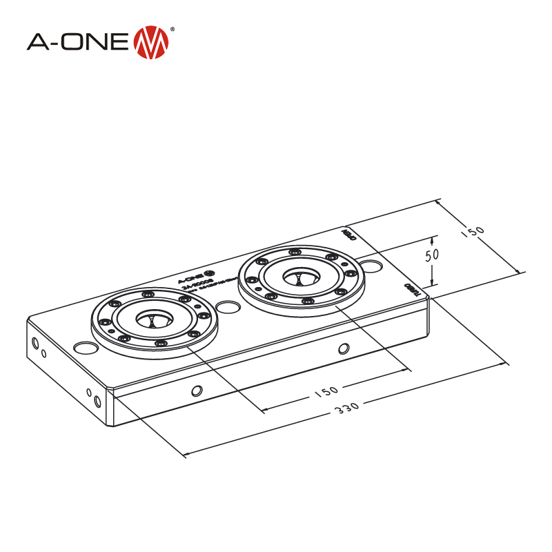 Centering Base-Double Double 150mm 3A-110008