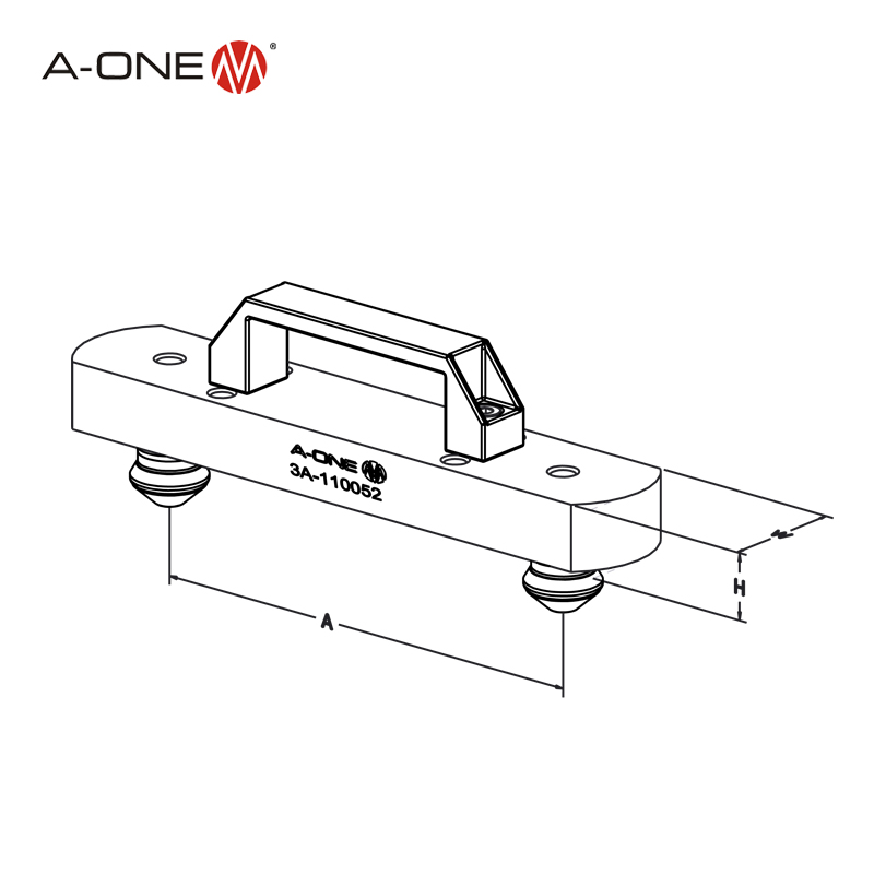 Zero-point chuck alignment datum w*h-a 3a-110052/53/54