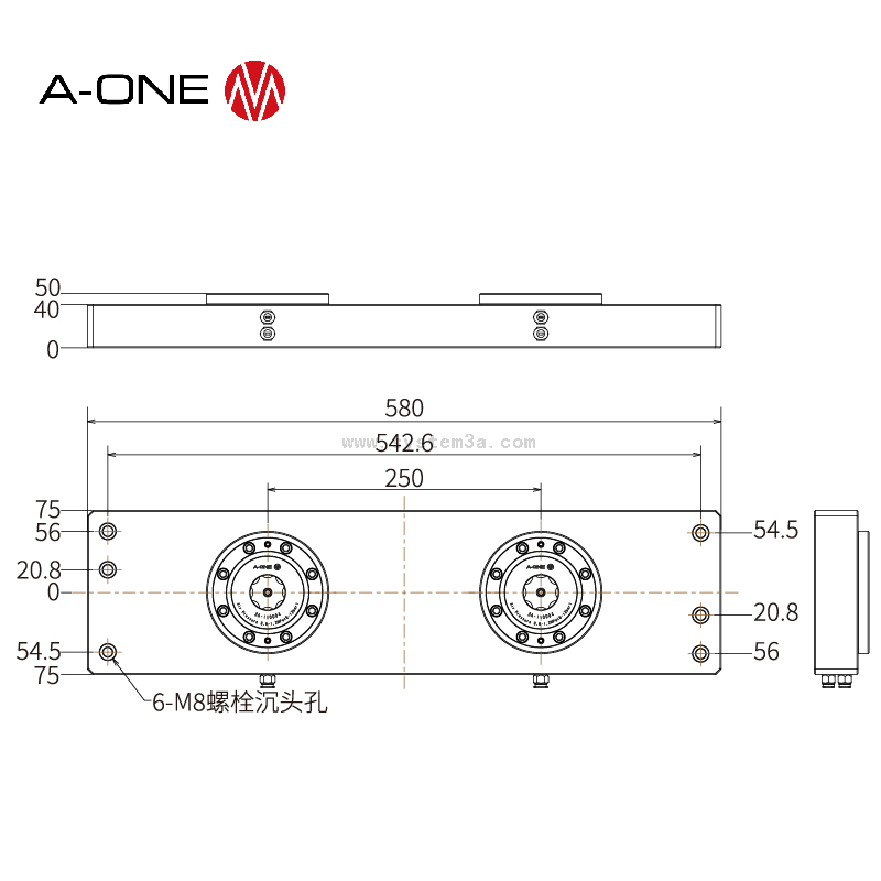 Nol point chuck untuk dua-link Bridg 3A-10000818