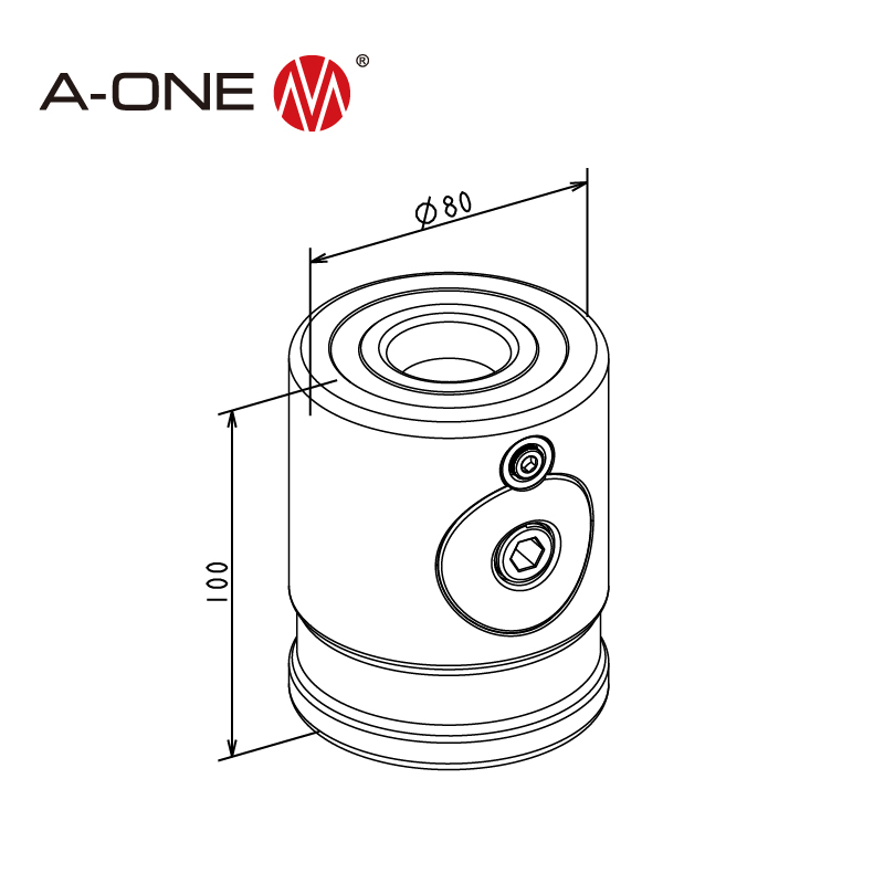 Tarik Down Fixture Cylindrical 3A-800004